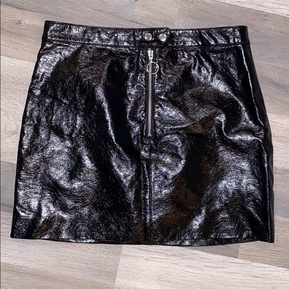 H&M Leather Mini Skirt
